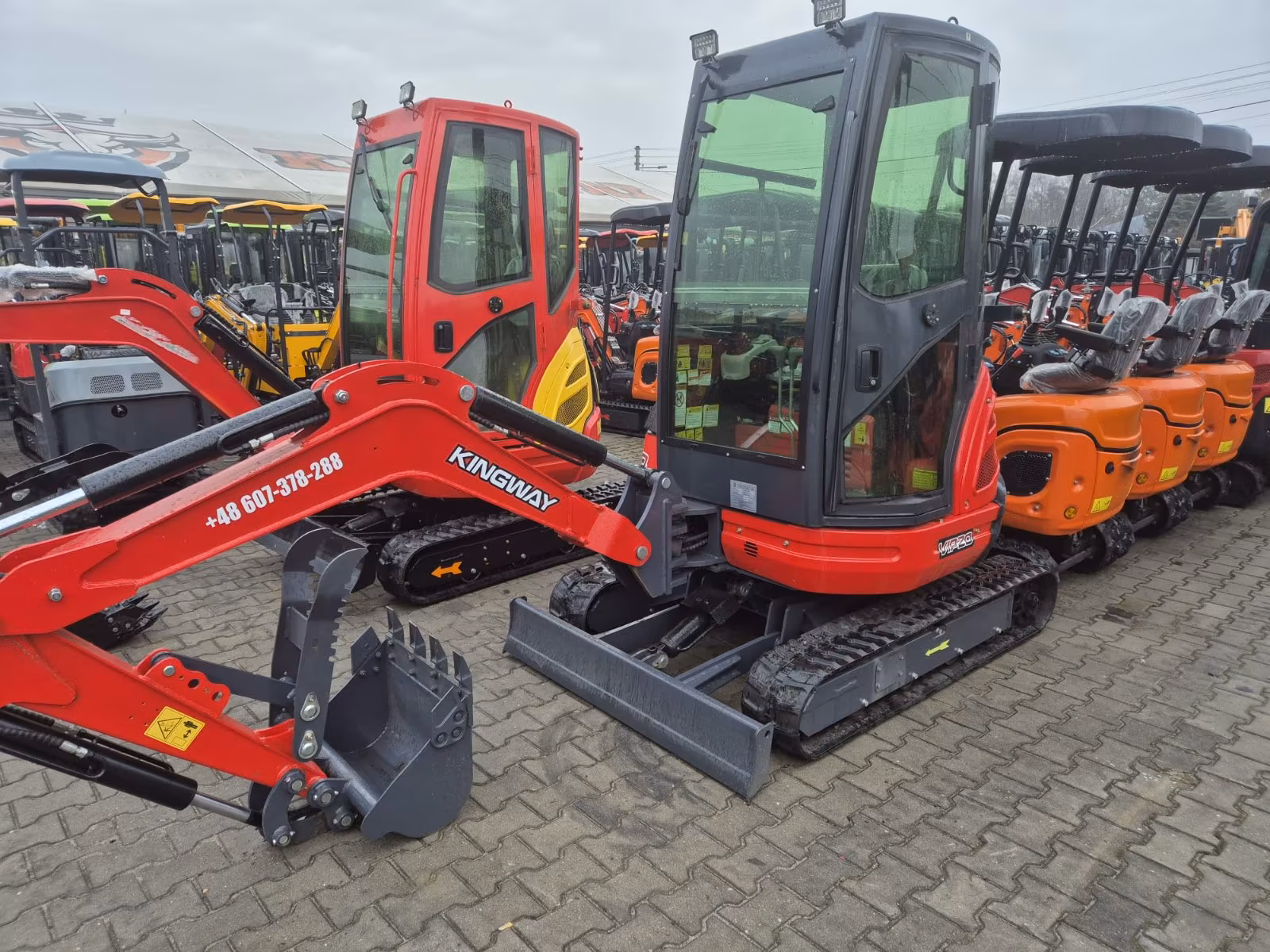 KINGWAY VIP20 Kubota 1,8t Minibagger mit Kabine Gesamtansicht